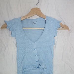 Out from Under blue crop top!